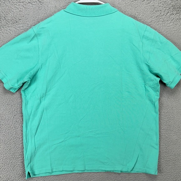 Vineyard Vines Shirt Polo Mens XL Aqua Blue Rugby Short‎ Sleeve Logo Cotton NEW - Picture 2 of 9